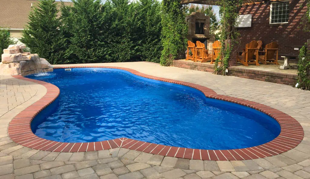 The Eclipse fiberglass swimming pool design by Leisure Pools