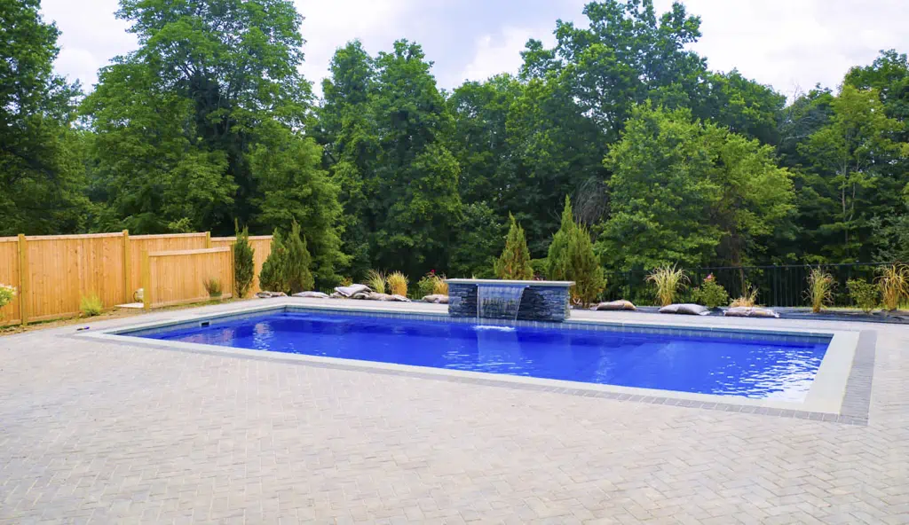 The Pinnacle fiberglass swimming pool design by Leisure Pools