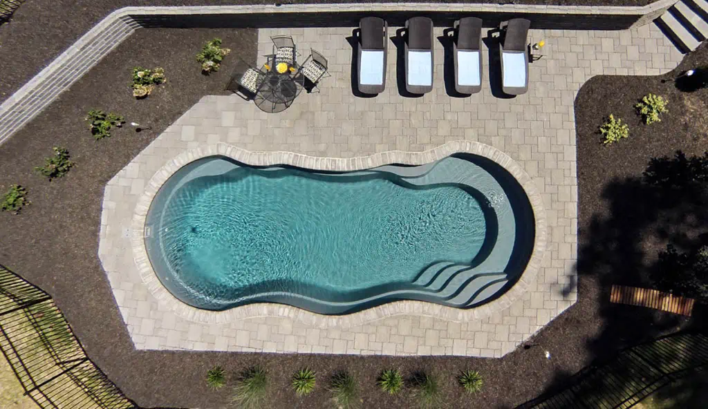 The Riviera backyard swimming pool design by Leisure Pools